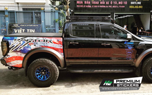 Load image into Gallery viewer, American Flag Decals Kit for Truck - Side Decal for Pickup Truck Vinyl Graphics Decals for Truck - 012