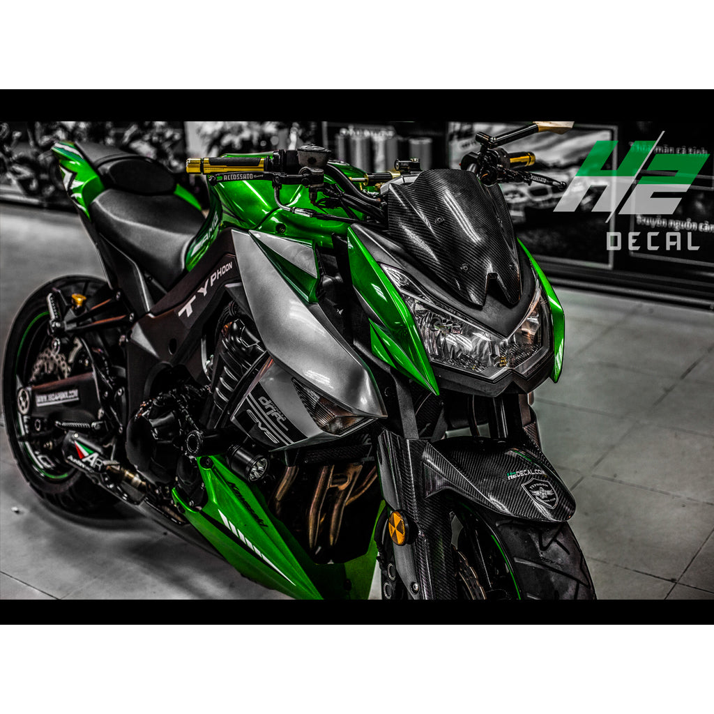 Autocollant Réservoir Oto Pour Kawasaki Z750 Z800 Z900 Z1000 Oto 3D
