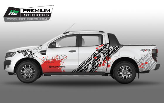 Ford Ranger Wildtrak signature - Kit Complet - Tuning Sticker Autocollant  Graphic Decals