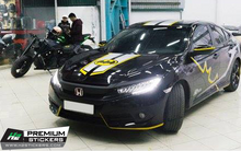 Load image into Gallery viewer, Car Side Decals - Vinyl Graphics Decals for Sedan - 001