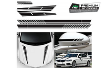 Load image into Gallery viewer, Car Mini Decals - Stripes Vinyl Graphics Mini Decals for Car - 001