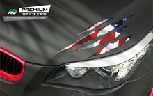 Load image into Gallery viewer, Car Mini Decals - American Flag Vinyl Graphics Mini Decals for Car - 001