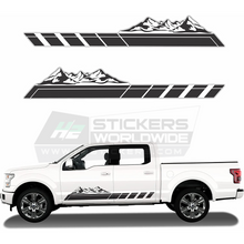 Load image into Gallery viewer, Mountain stripes decal for car | Vinyl graphic decal for Dodge, Fords, Chevy, Pickup trucks