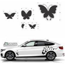 Load image into Gallery viewer, Car Decal for Women | Butterfly Decal for Cars | Autos Racing Stripes Sticker for Fords, BMW, Chevy