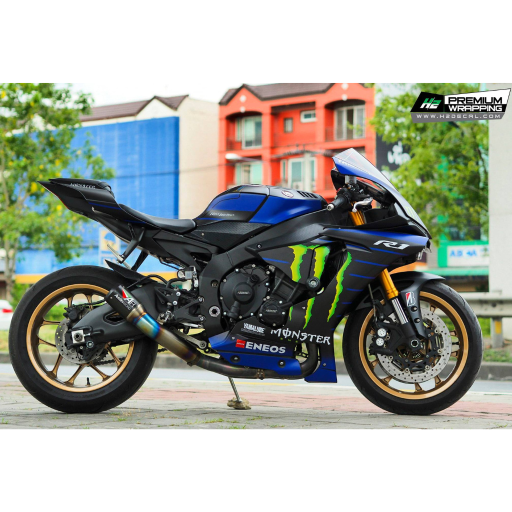 Covering Moto Piste Yamaha R1 2019 - Team CMT Chometon - ID Factory -  impression Numérique Cazères