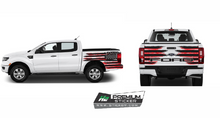 Load image into Gallery viewer, American Flag Decals Kit for Truck - Tailgate Decal for Pickup Truck Vinyl Graphics Decals for Truck - 012
