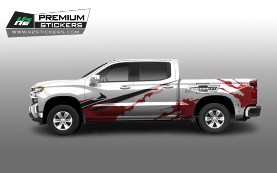 Side Decal for Truck Vinyl Graphics Decals for Pickup Truck - 006 – H2 ...