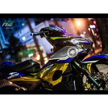 Load image into Gallery viewer, Yamaha Exciter 150 (Y15ZR) Stickers Kit - 050 - H2 Stickers - Worldwide