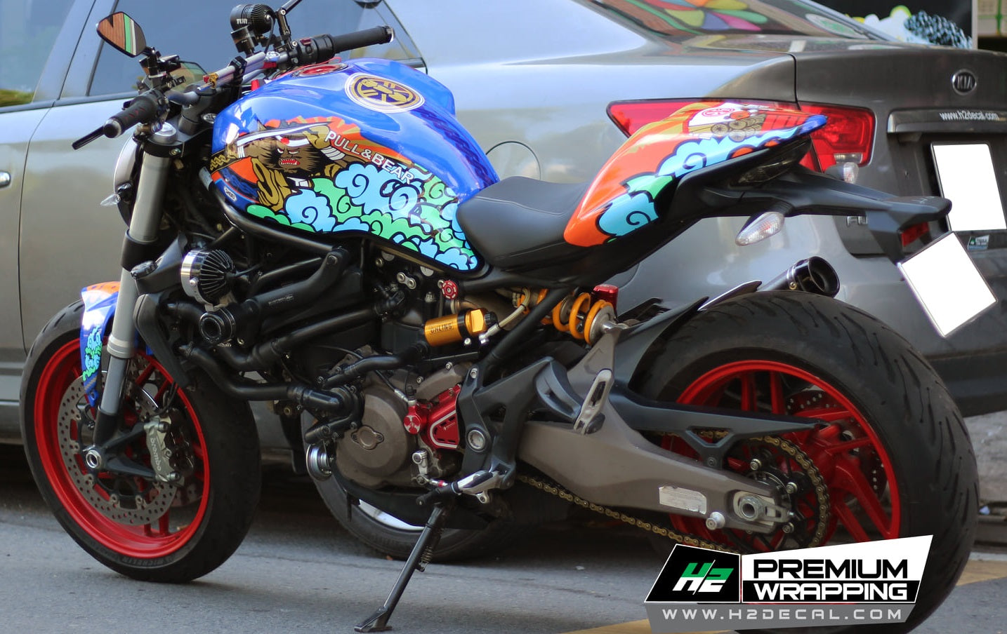 Ducati Monster 821 Stickers Kit – H2 Stickers - Worldwide