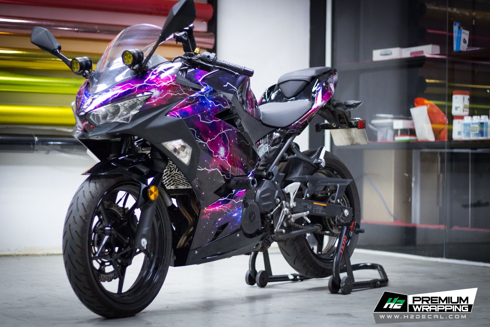 【まとめ売り】ピンクハントxs Kawasaki Ninja ZX-6R Stickers Kit - 010 – H2 Stickers