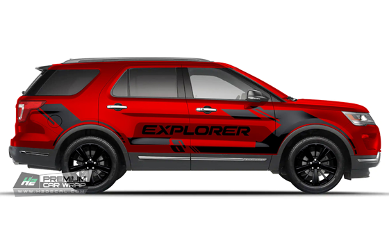 Car Side Decals - Vinyl Graphics Decals for SUV - 004