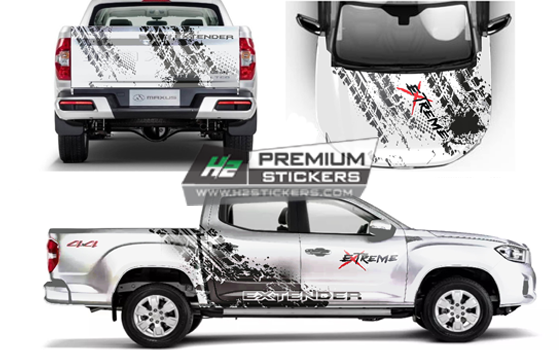 Mud Decals Kit for Truck - Bed Decal for Pickup Truck Vinyl Graphics Decals for Truck - 016