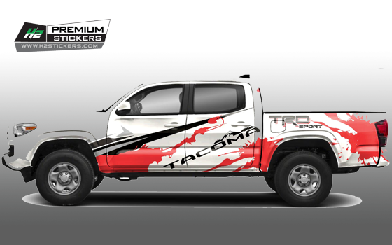Mud Decals Kit for Truck - Bed Decal for Pickup Truck Vinyl Graphics Decals for Truck - 014