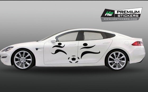 Car Side Decals - Vinyl Graphics Decals for Sedan - 007 – H2 Stickers ...