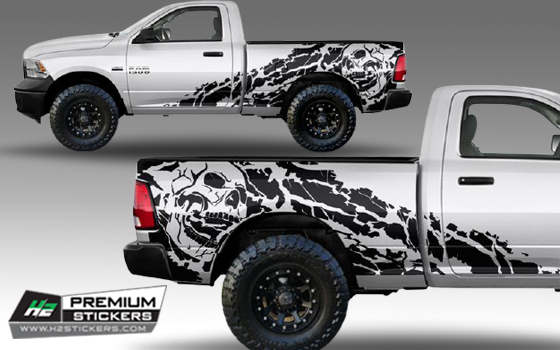 Mud Decals Kit for Truck - Bed Decal for Pickup Truck Vinyl Graphics Decals for Truck - 035