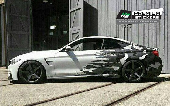 Car Side Decals - Vinyl Graphics Decals for Sedan - 033 – H2 Stickers ...