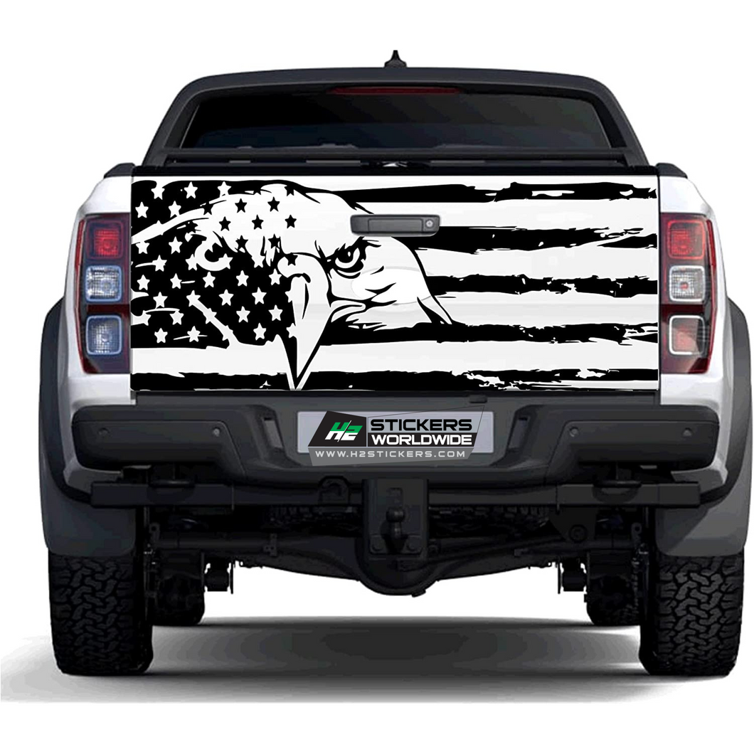 US Eagle tailgate decal for Truck | Vinyl Graphic Sticker for Fords, BMW, Chevy