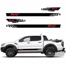 Load image into Gallery viewer, Sport stripes letter decal for car | Vinyl graphic decal for Dodge, Fords, Chevy, Pickup trucks
