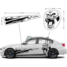 Load image into Gallery viewer, Animal car decals and stripes sticker | Side large decal for Fords, BMW, Chevy
