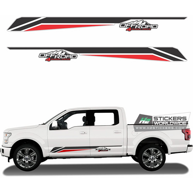 Vinyl, Decal, Sticker Kit for Ford Ranger, Raptor, Ram, Maxus – Tagged  Stripes– H2 Stickers - Worldwide