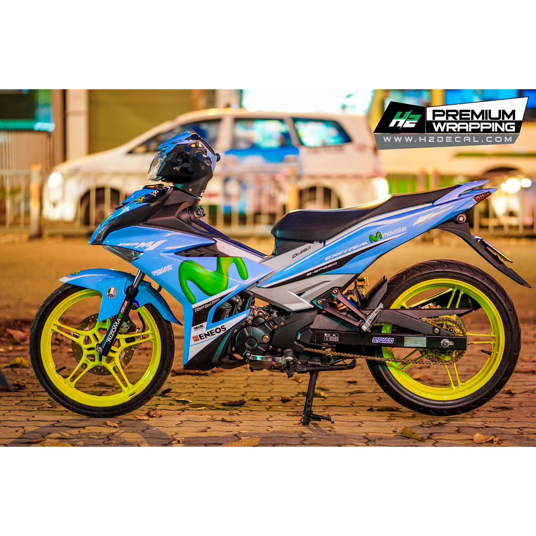 Yamaha Exciter 150 (Y15ZR) Stickers Kit - 124 - H2 Stickers - Worldwide