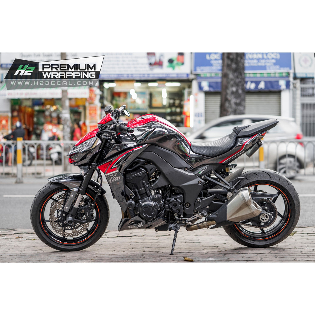 Kawasaki Z1000 Stickers Kit - 026 - H2 Stickers - Worldwide