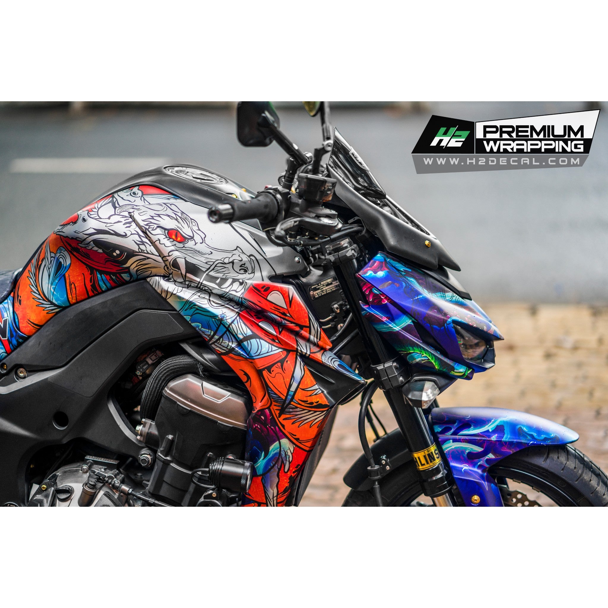 Autocollant flanc de carénage Kawasaki Z1000SX (2019) | Moto Shop 35