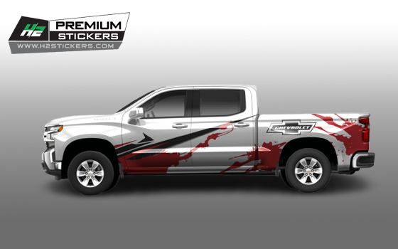 Side Decal for Truck Vinyl Graphics Decals for Pickup Truck - 006