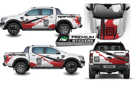 Tailgate Decal for Truck Vinyl Graphics Decals for Pickup Truck - 044