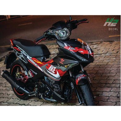 Yamaha Exciter 150 (Y15ZR) Stickers Kit - 023 - H2 Stickers - Worldwide