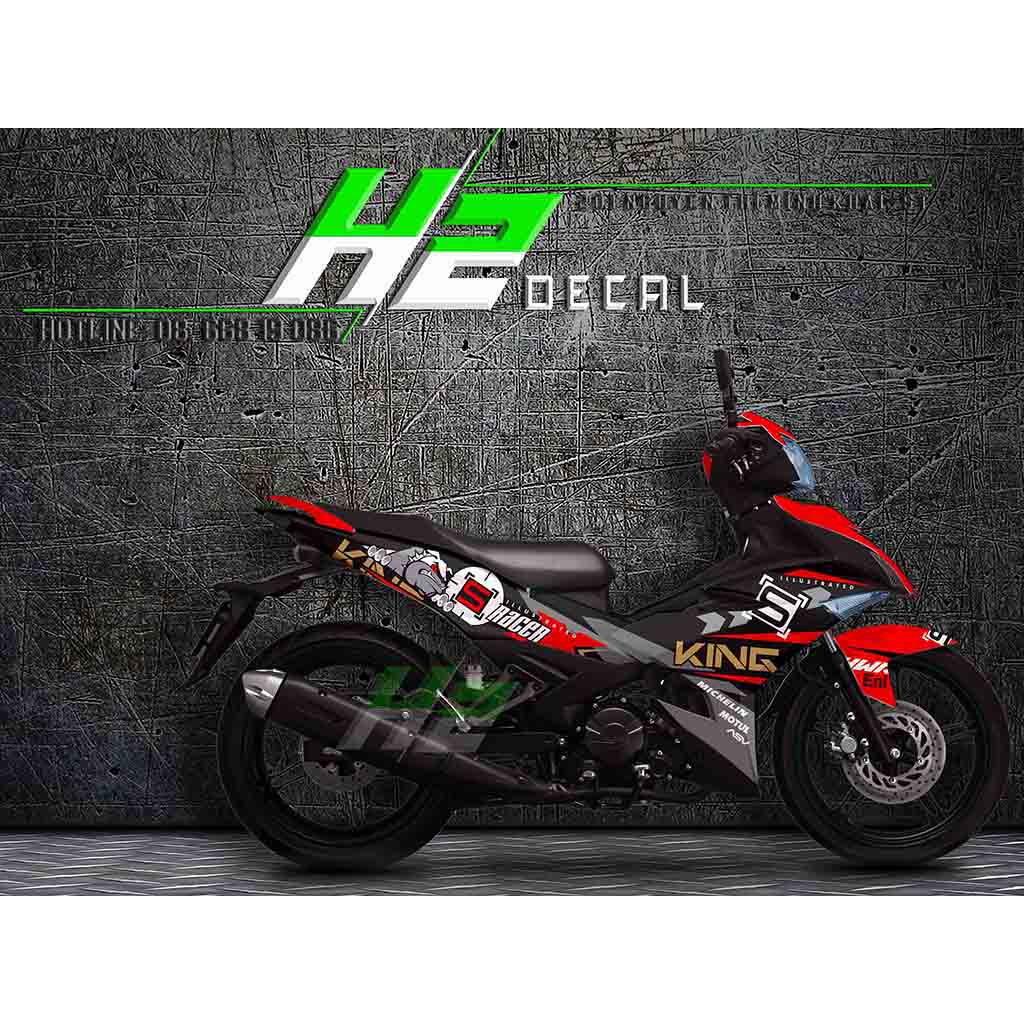 Yamaha Exciter 150 (Y15ZR) Stickers Kit - 030 - H2 Stickers - Worldwide