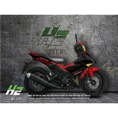 Yamaha Exciter 150 (Y15ZR) Stickers Kit - 012 - H2 Stickers - Worldwide