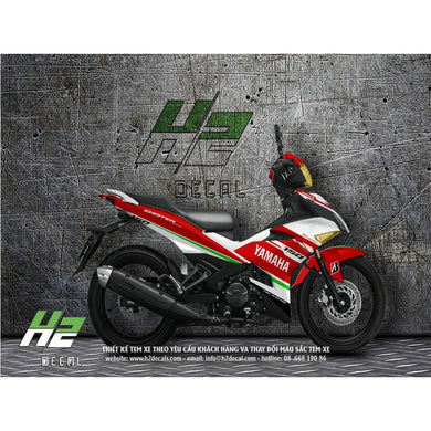 Yamaha Exciter 150 (Y15ZR) Stickers Kit - 013 - H2 Stickers - Worldwide