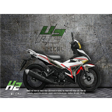 Yamaha Exciter 150 (Y15ZR) Stickers Kit - 015 - H2 Stickers - Worldwide