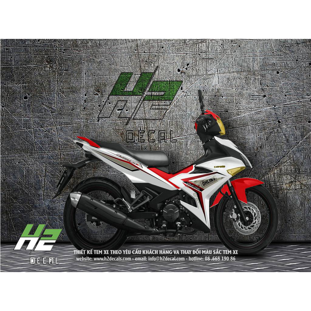 Yamaha Exciter 150 (Y15ZR) Stickers Kit - 017 - H2 Stickers - Worldwide