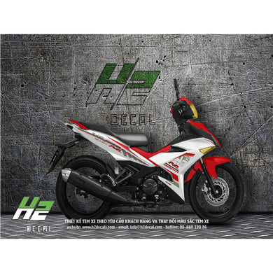 Yamaha Exciter 150 (Y15ZR) Stickers Kit - 018 - H2 Stickers - Worldwide