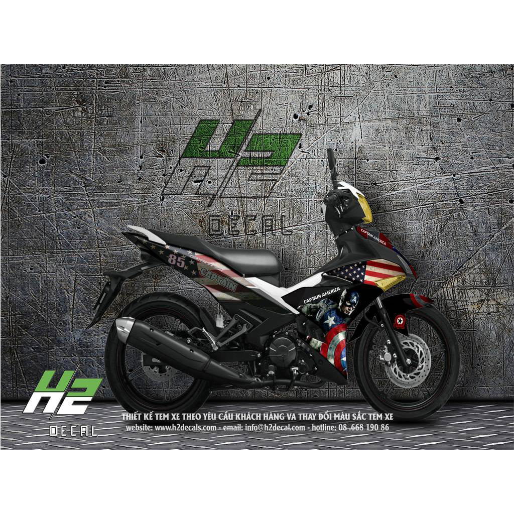 Yamaha Exciter 150 (Y15ZR) Stickers Kit - 007 - H2 Stickers - Worldwide