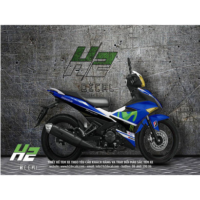 Yamaha Exciter 150 (Y15ZR) Stickers Kit - 009 - H2 Stickers - Worldwide