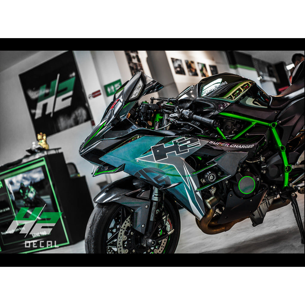 Kawasaki Ninja H2 Stickers Kit - 002 – H2 Stickers - Worldwide