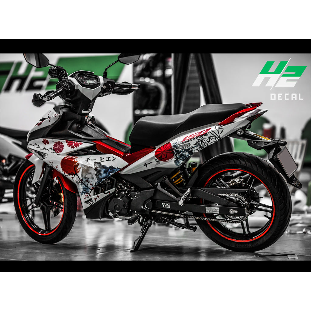 Yamaha Exciter 150 (Y15ZR) Stickers Kit - 043 - H2 Stickers - Worldwide