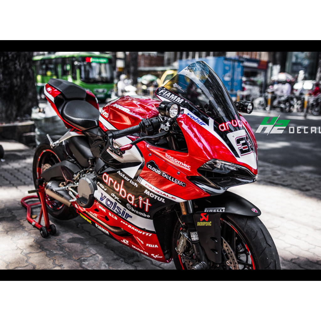 Kit Adesivo Moto Replica Aruba Ducati Superbike 2019,stickers kit moto  Ducati Laguna Seca