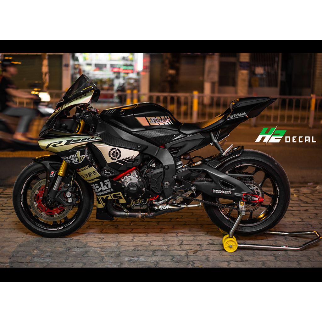 Yzf R1 Stickers YAMAHA YZF-R1 Stickers Kit - 010 – H2 Stickers - Worldwide