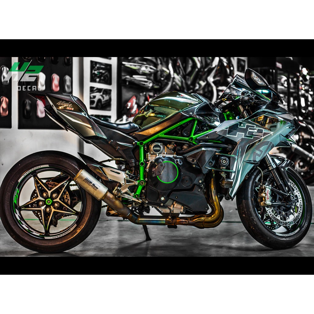 Kawasaki Ninja H2 Stickers Kit - 002 – H2 Stickers - Worldwide