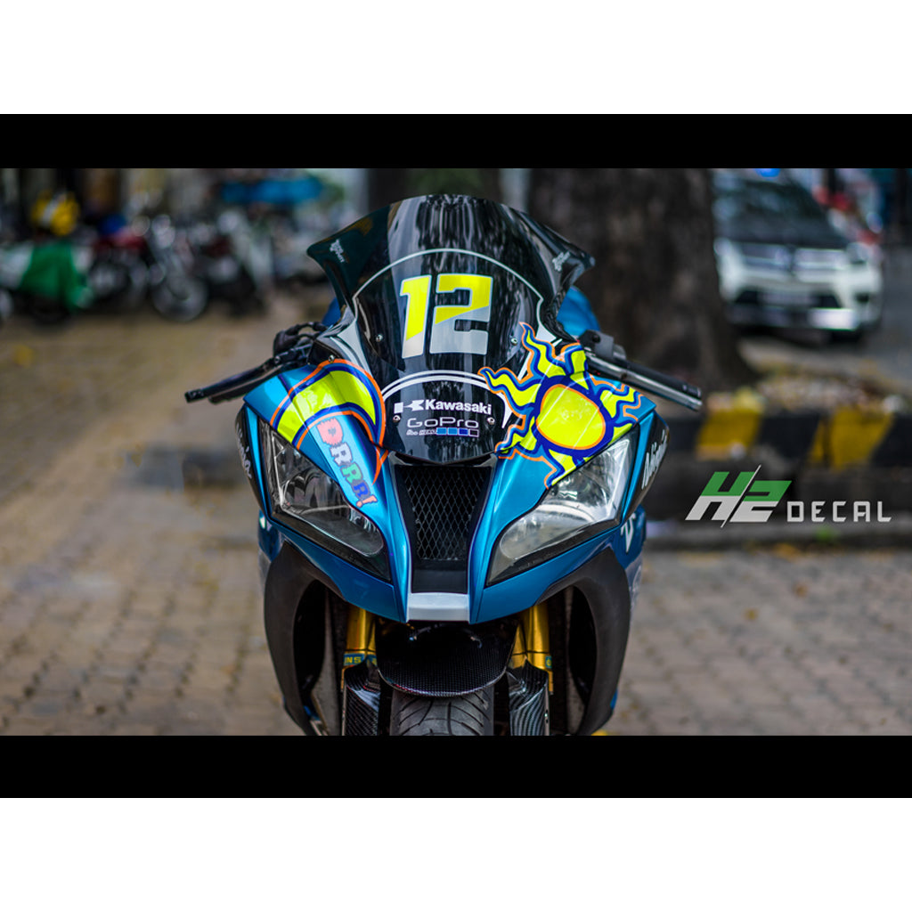 ステッカーx10 Kawasaki Ninja ZX-10R Stickers Kit - 011 – H2 Stickers