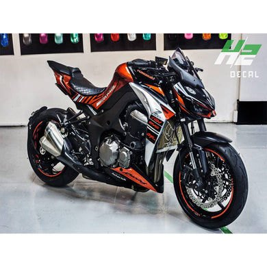 Kawasaki Z1000 Stickers Kit - 002 - H2 Stickers - Worldwide