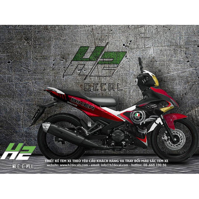 Yamaha Exciter 150 (Y15ZR) Stickers Kit - 002 - H2 Stickers - Worldwide