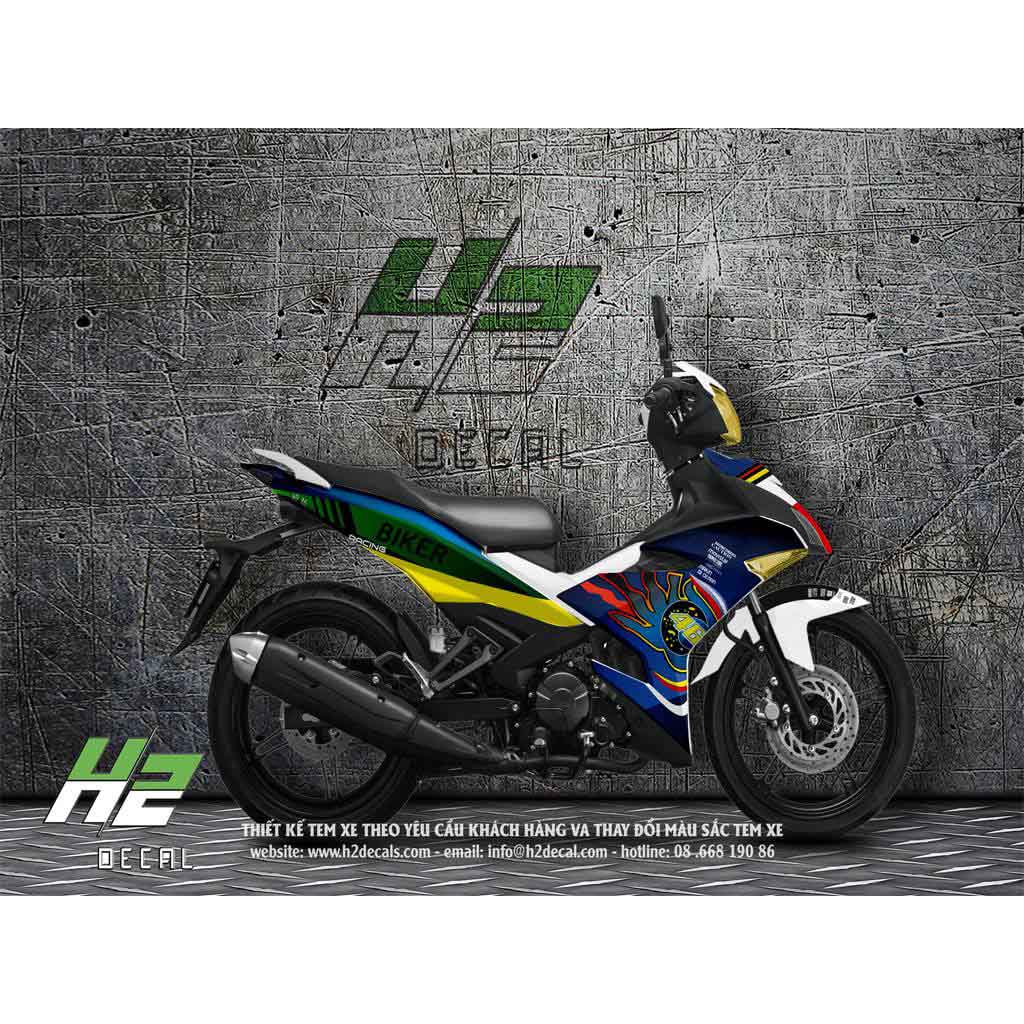 Yamaha Exciter 150 (Y15ZR) Stickers Kit - 003 - H2 Stickers - Worldwide