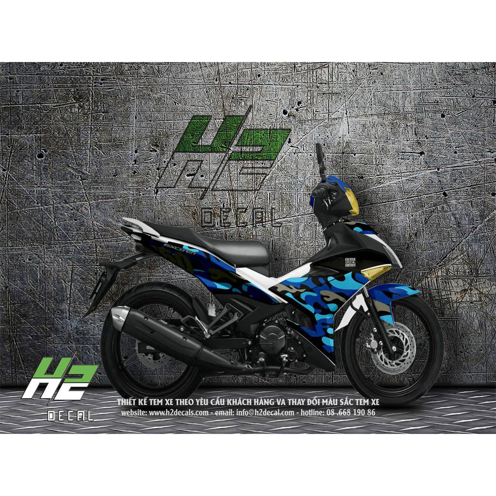 Yamaha Exciter 150 (Y15ZR) Stickers Kit - 005 - H2 Stickers - Worldwide
