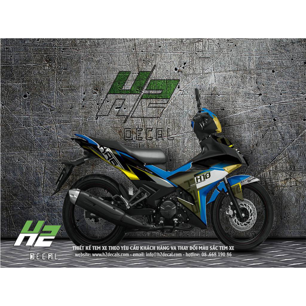 Yamaha Exciter 150 (Y15ZR) Stickers Kit - 006 - H2 Stickers - Worldwide