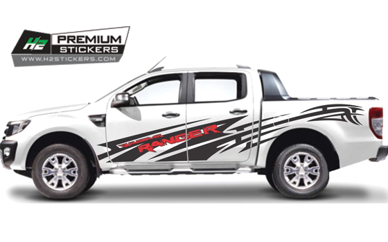 Stripes Decals Kit for Truck - Side Decal for Pickup Truck Vinyl Graphics Decals for Truck - 037